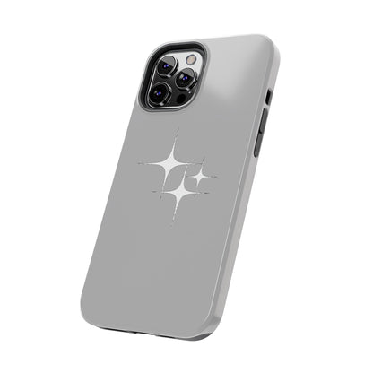 4 Point Star Case Light Grey