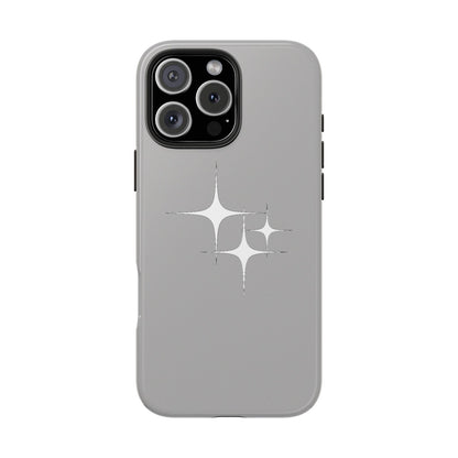 4 Point Star Case Light Grey