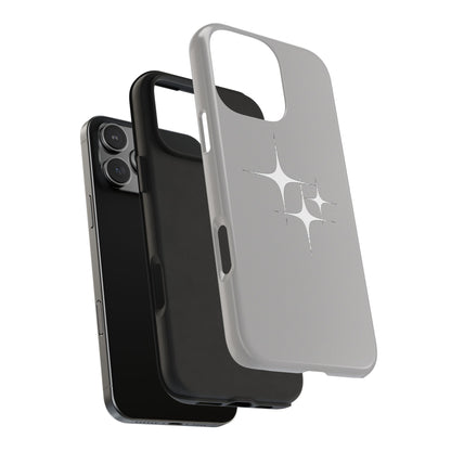 4 Point Star Case Light Grey