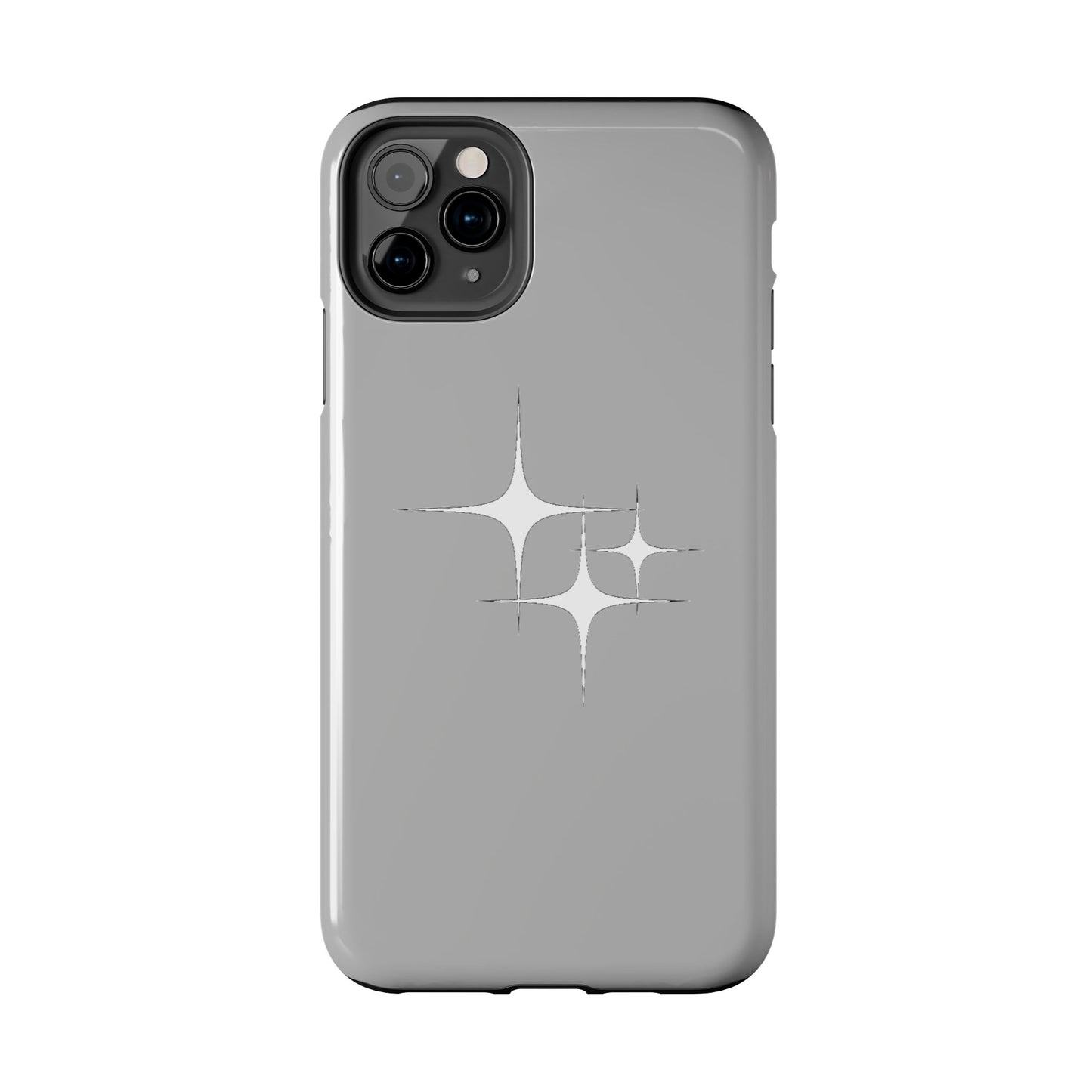 4 Point Star Case Light Grey