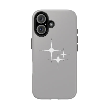 4 Point Star Case Light Grey