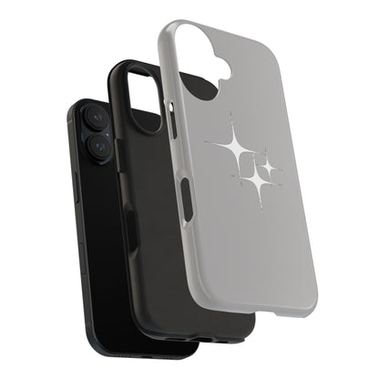 4 Point Star Case Light Grey