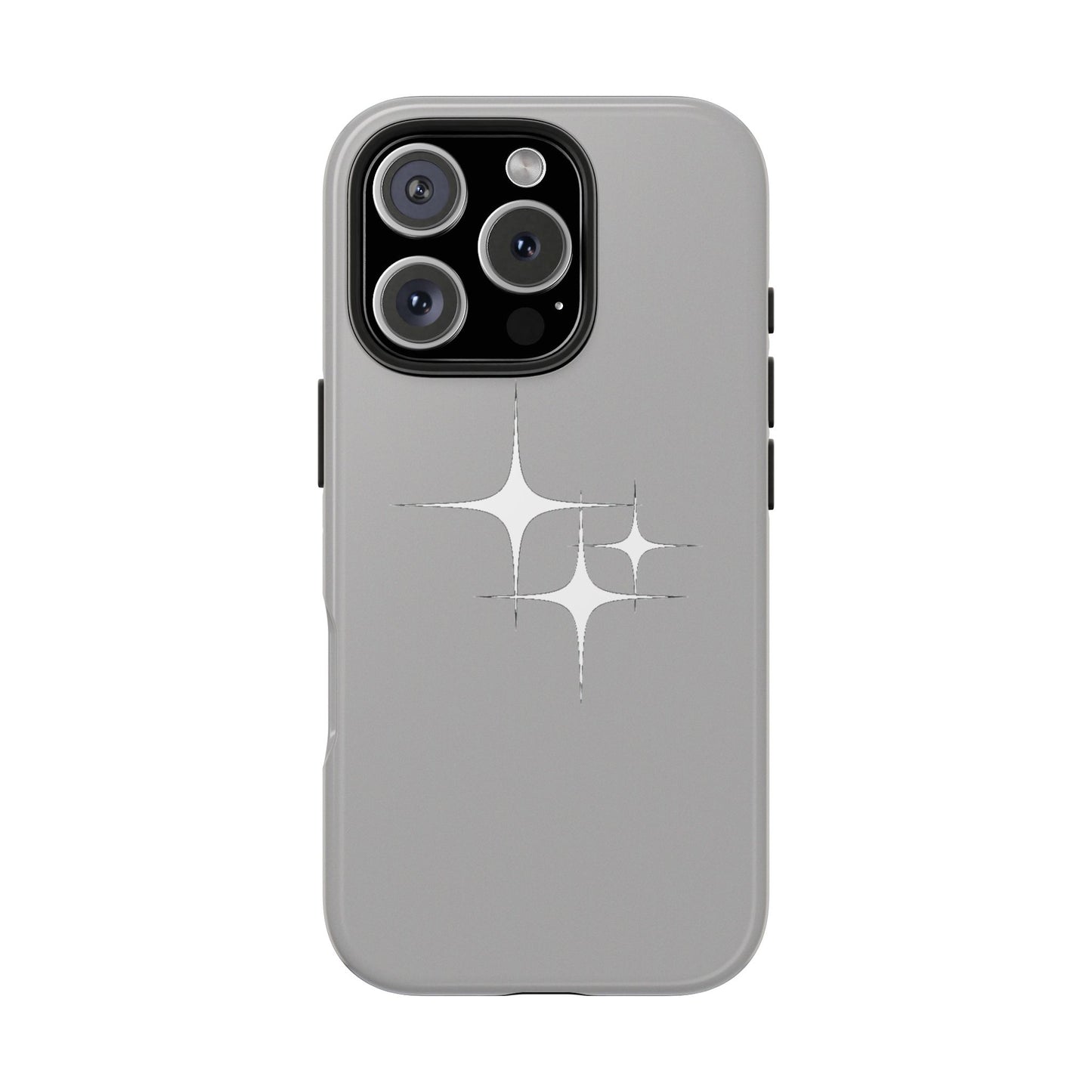 4 Point Star Case Light Grey