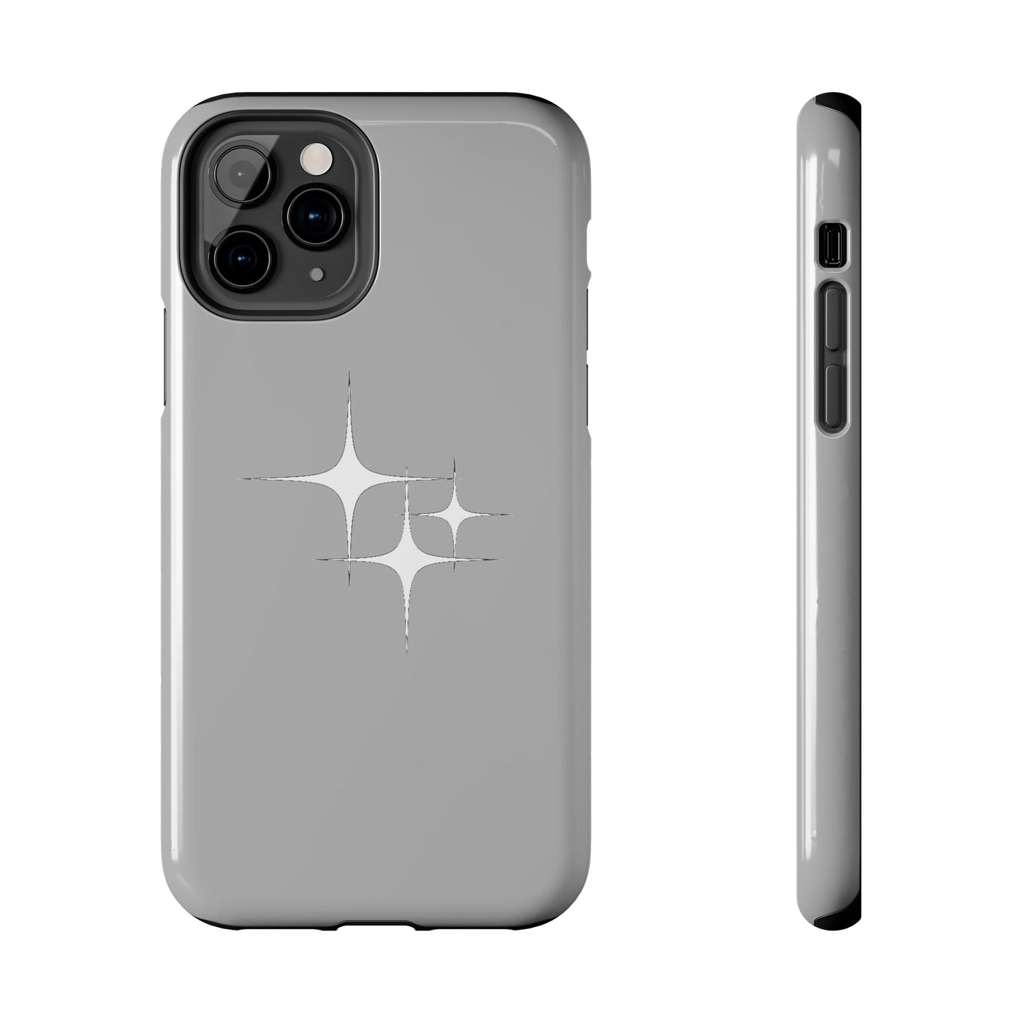 4 Point Star Case Light Grey