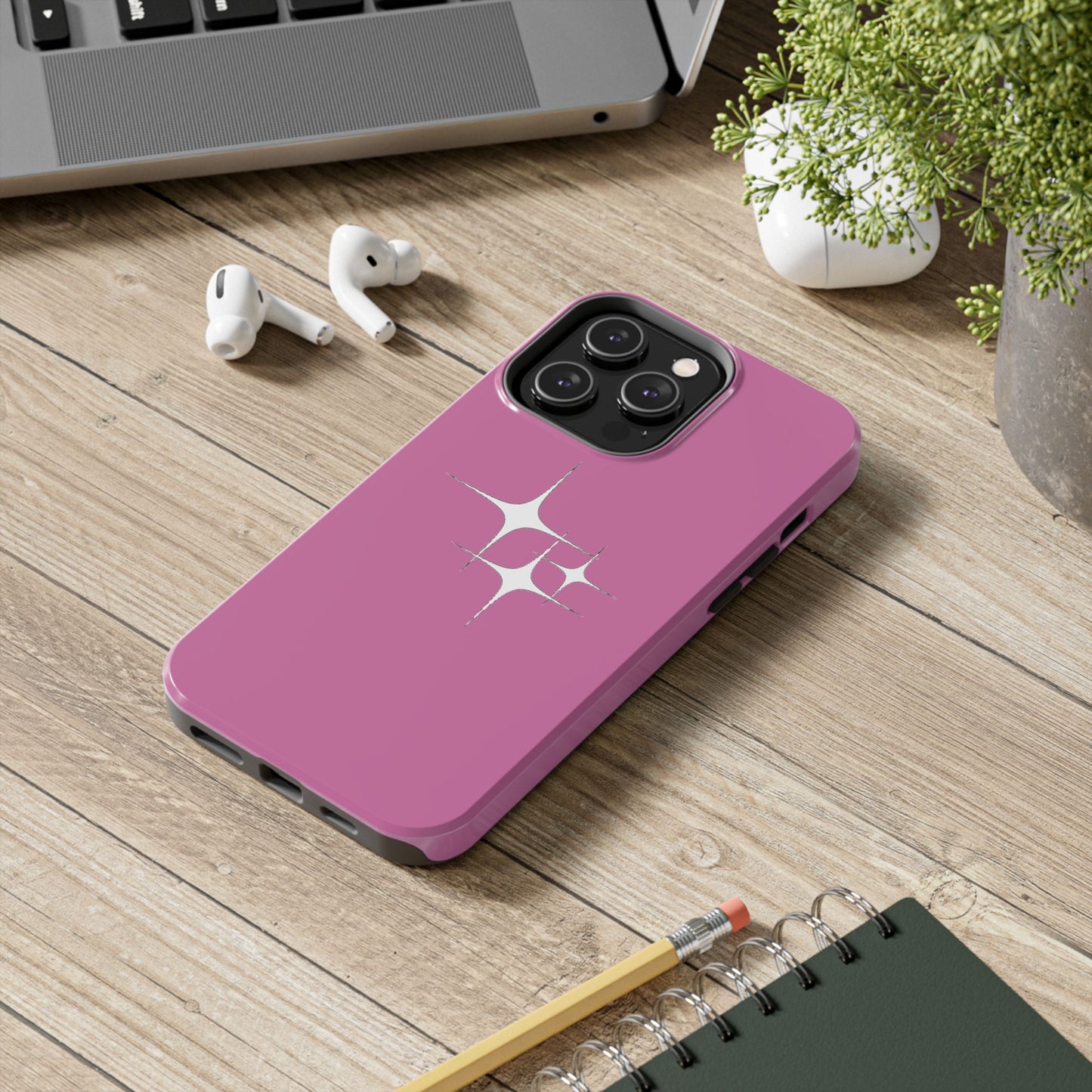 4 Point Star Case Pink