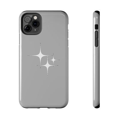 4 Point Star Case Light Grey