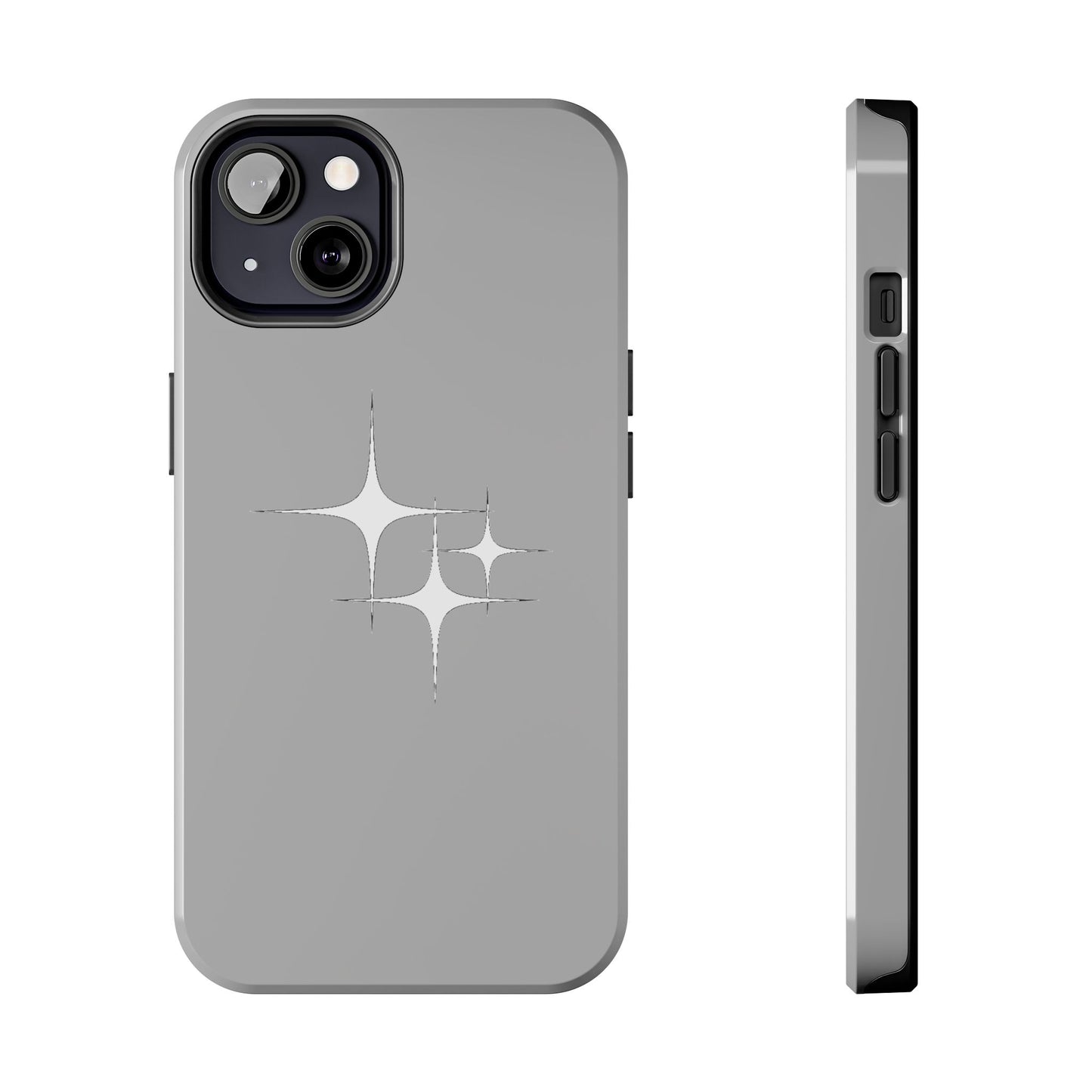 4 Point Star Case Light Grey