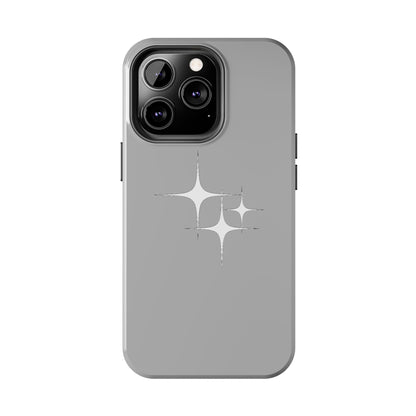 4 Point Star Case Light Grey