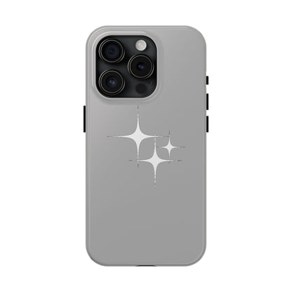 4 Point Star Case Light Grey