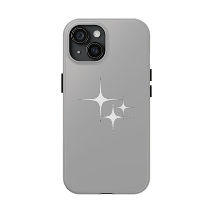 4 Point Star Case Light Grey