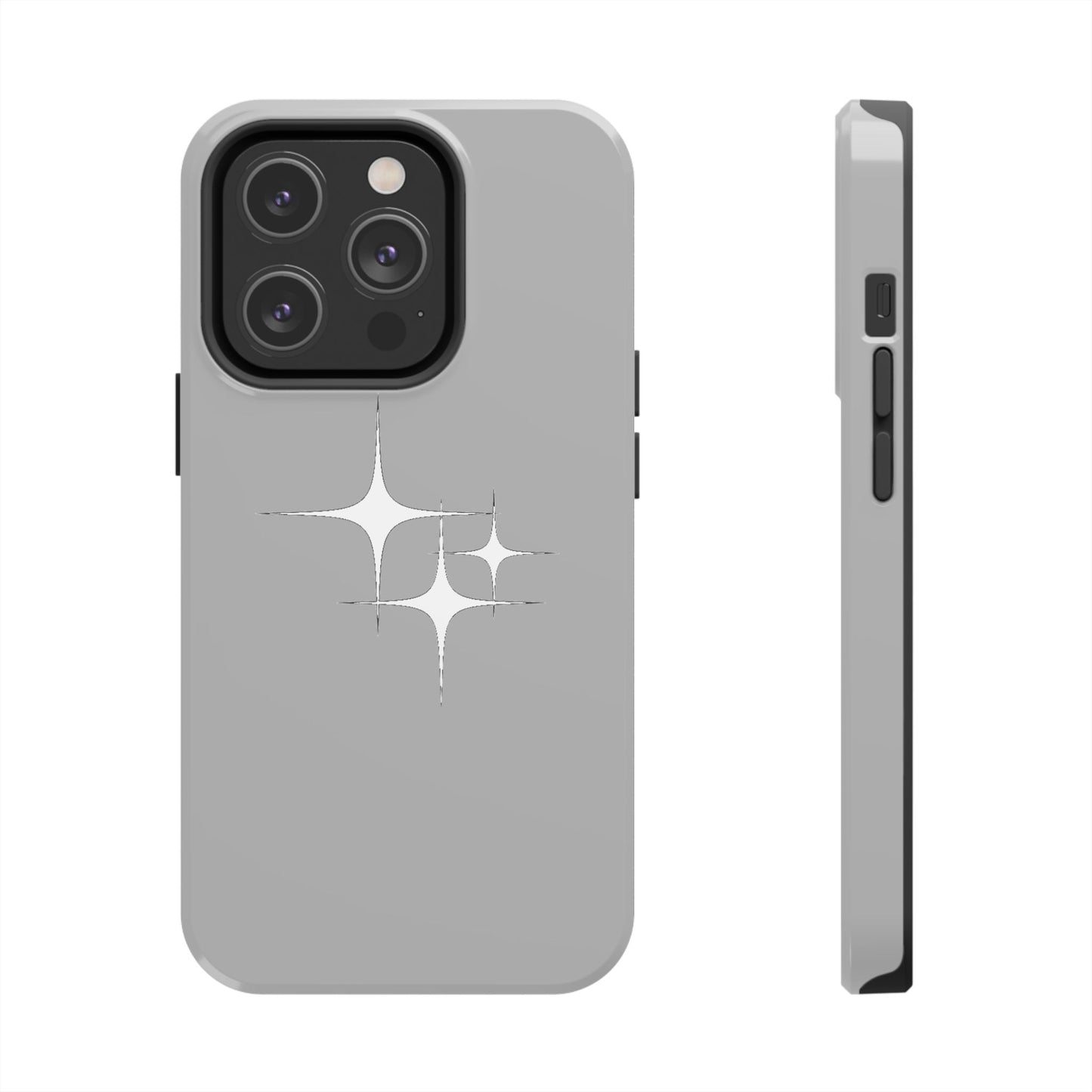 4 Point Star Case Light Grey