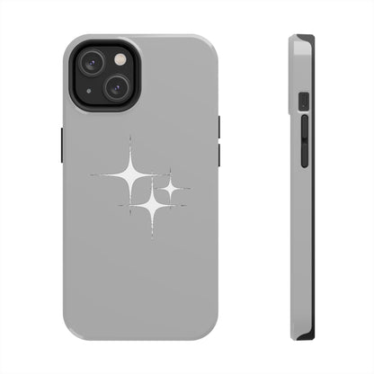 4 Point Star Case Light Grey