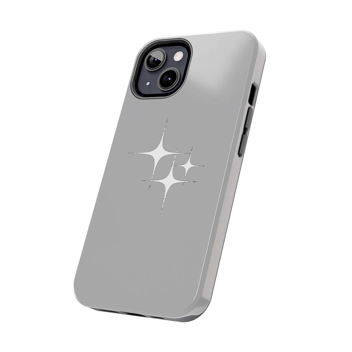 4 Point Star Case Light Grey