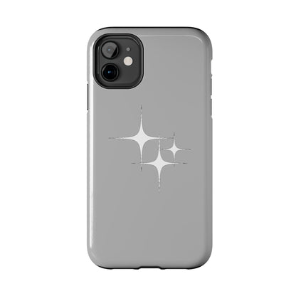 4 Point Star Case Light Grey